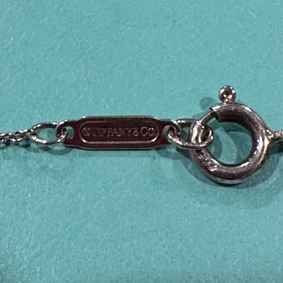 SOLD Auth Return to Tiffany & Co Devil charm w/ blue enamel horns & 16” chain - Picture 8 of 12